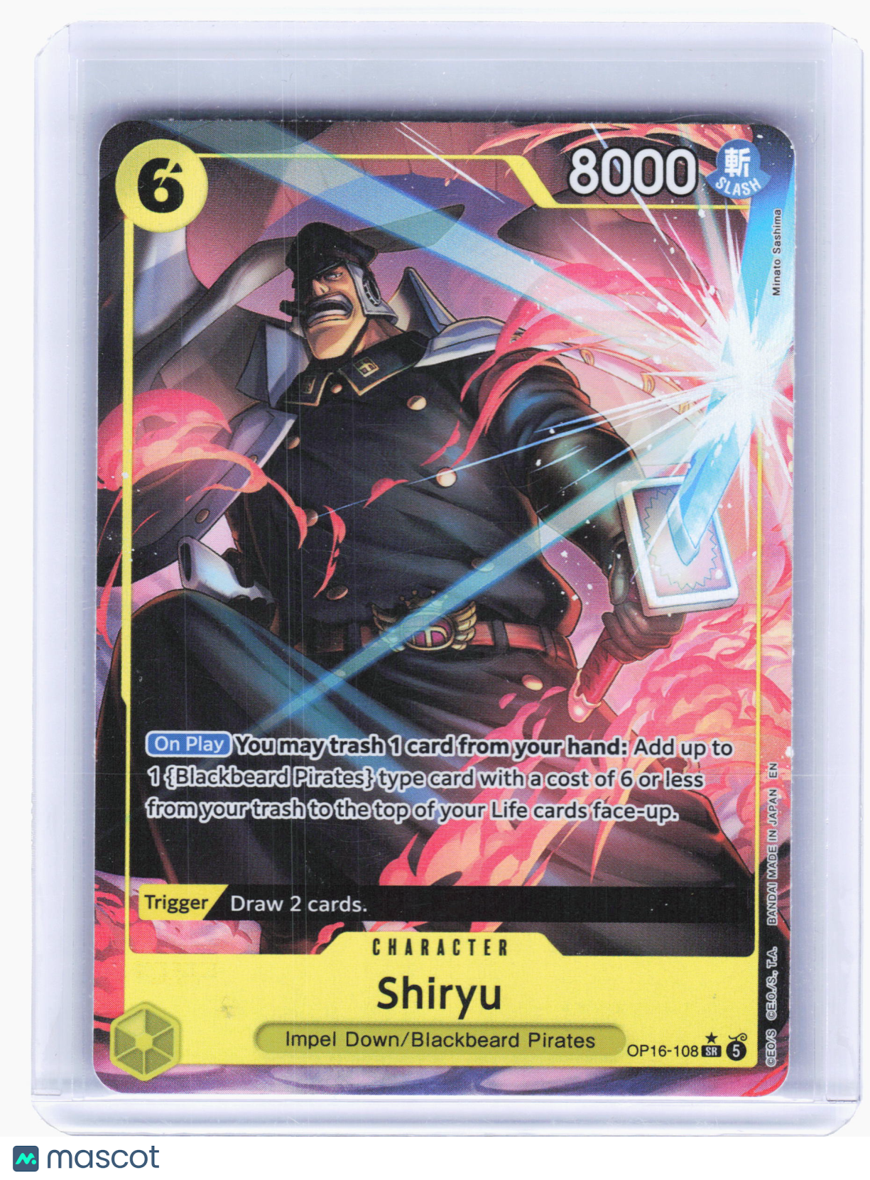2026 One Piece—Shiryu #OP16-108 The Time of Battle—Super Rare Foil (Alt Art)
