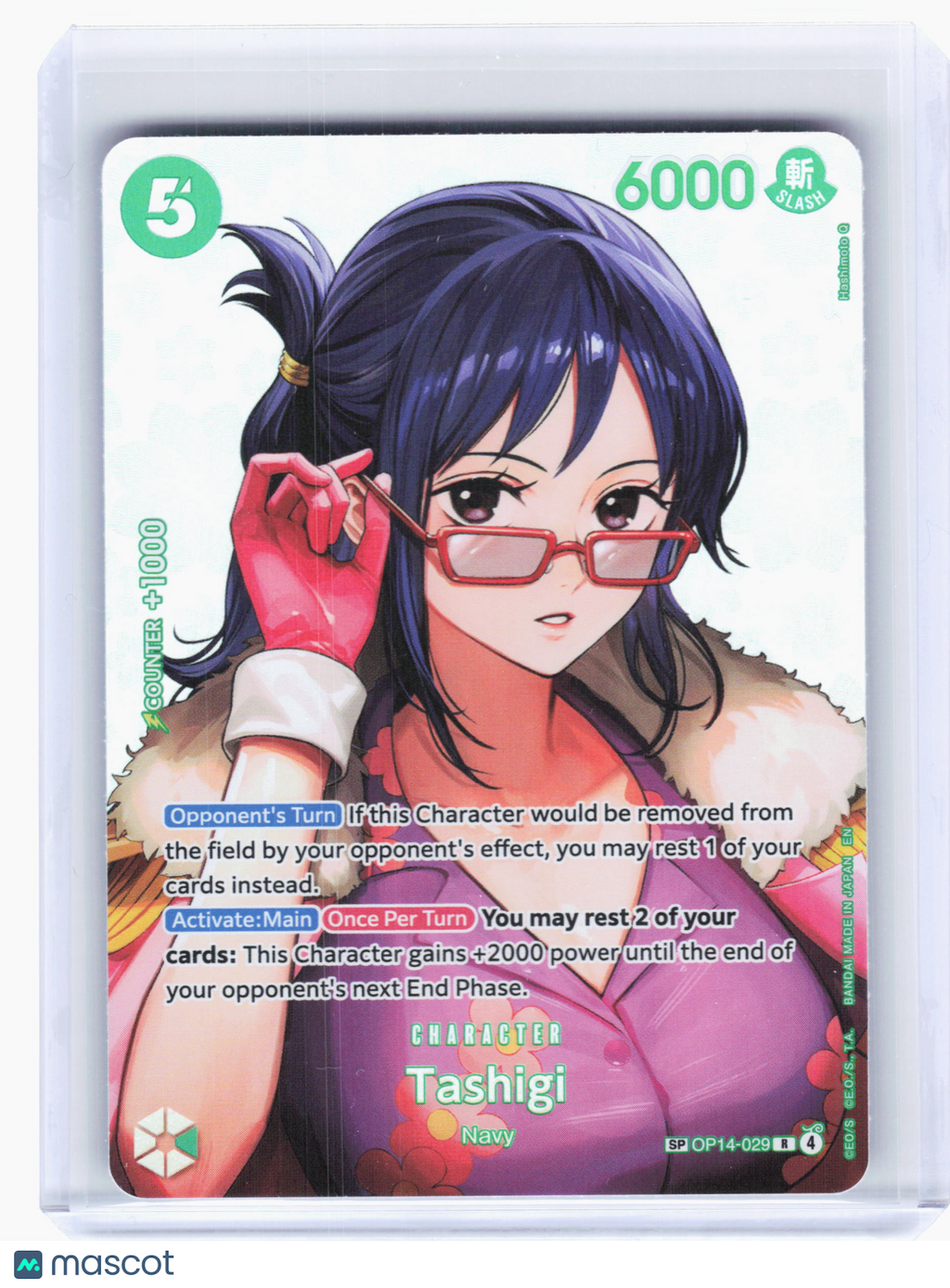 2026 One Piece—Tashigi #OP14-029 The Time of Battle—Rare Foil (SP)