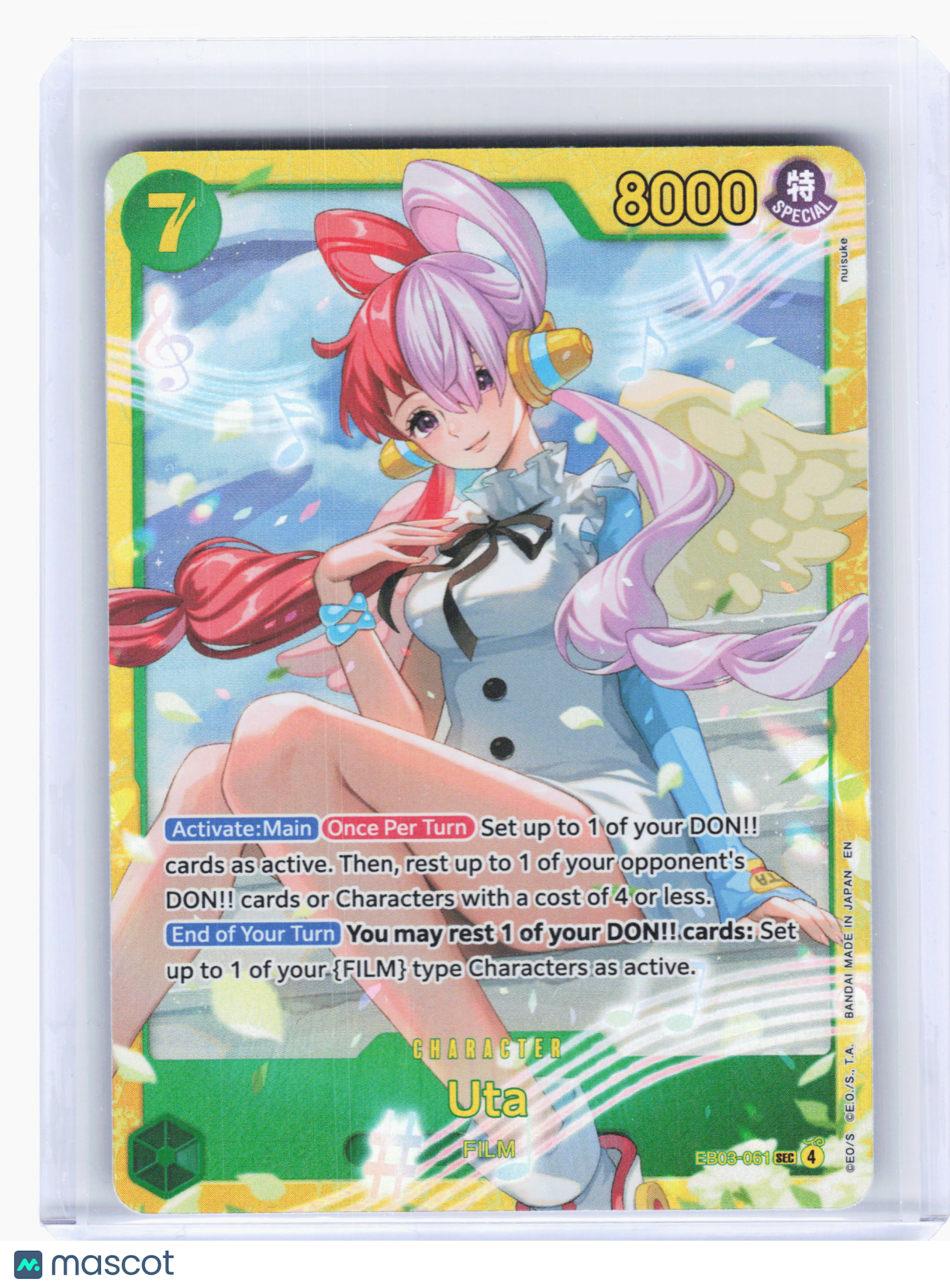 2026 Uta #EB03-061 Extra Booster: One Piece Heroines Edition—Secret Rare Foil