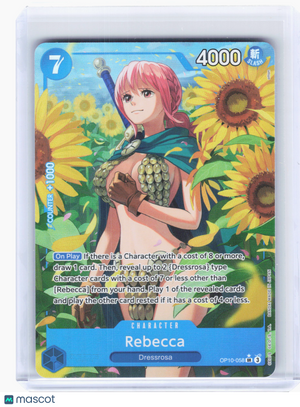 2025 One Piece—Rebecca #OP10-058 Royal Blood—Super Rare Foil (Alt Art)