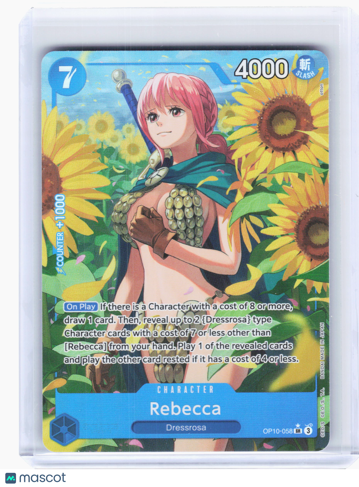 2025 One Piece—Rebecca #OP10-058 Royal Blood—Super Rare Foil (Alt Art)