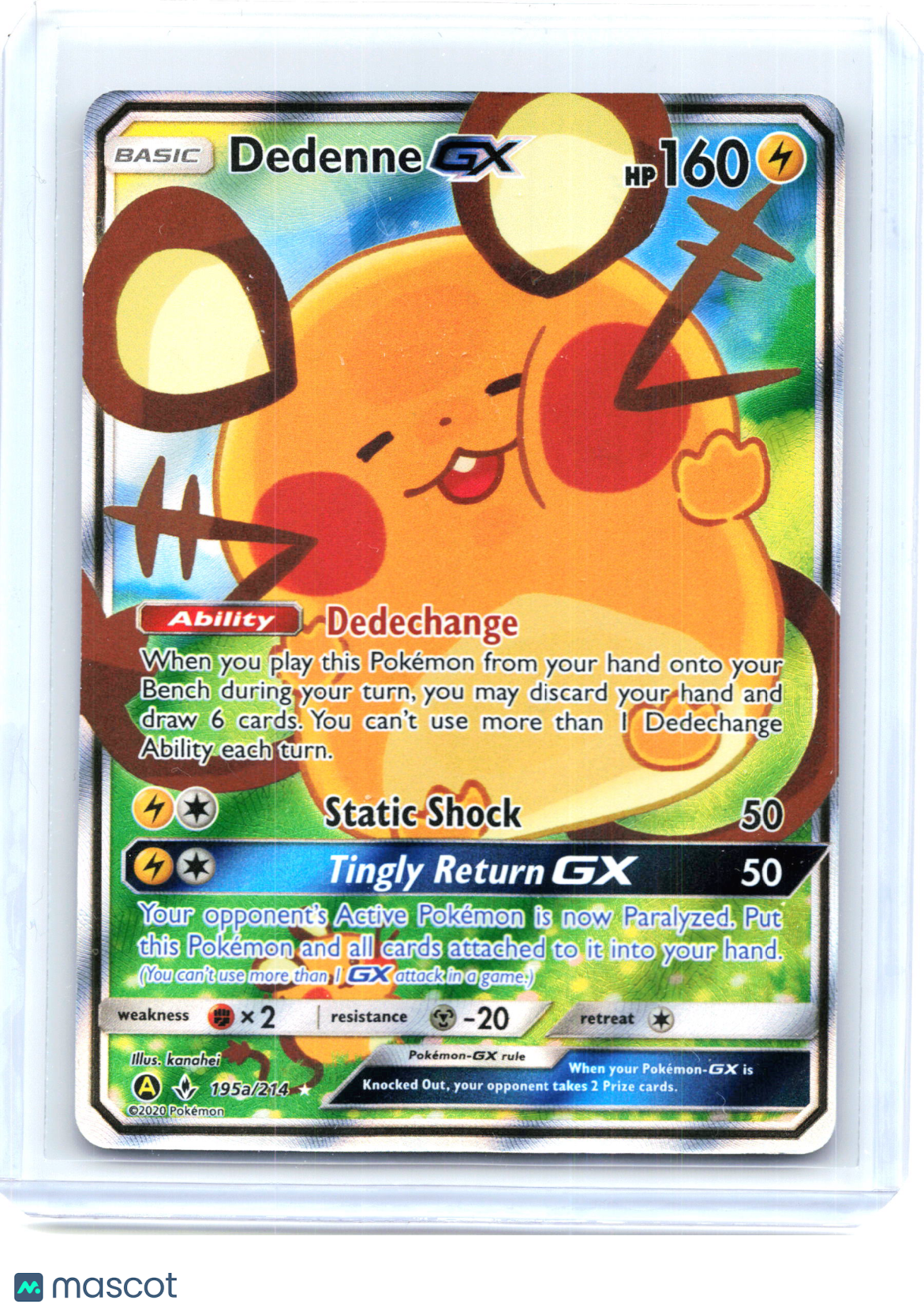 2019 Pokemon—Dedenne GX #195a/214 Alternate Art Promos—Promo Holo [LP]