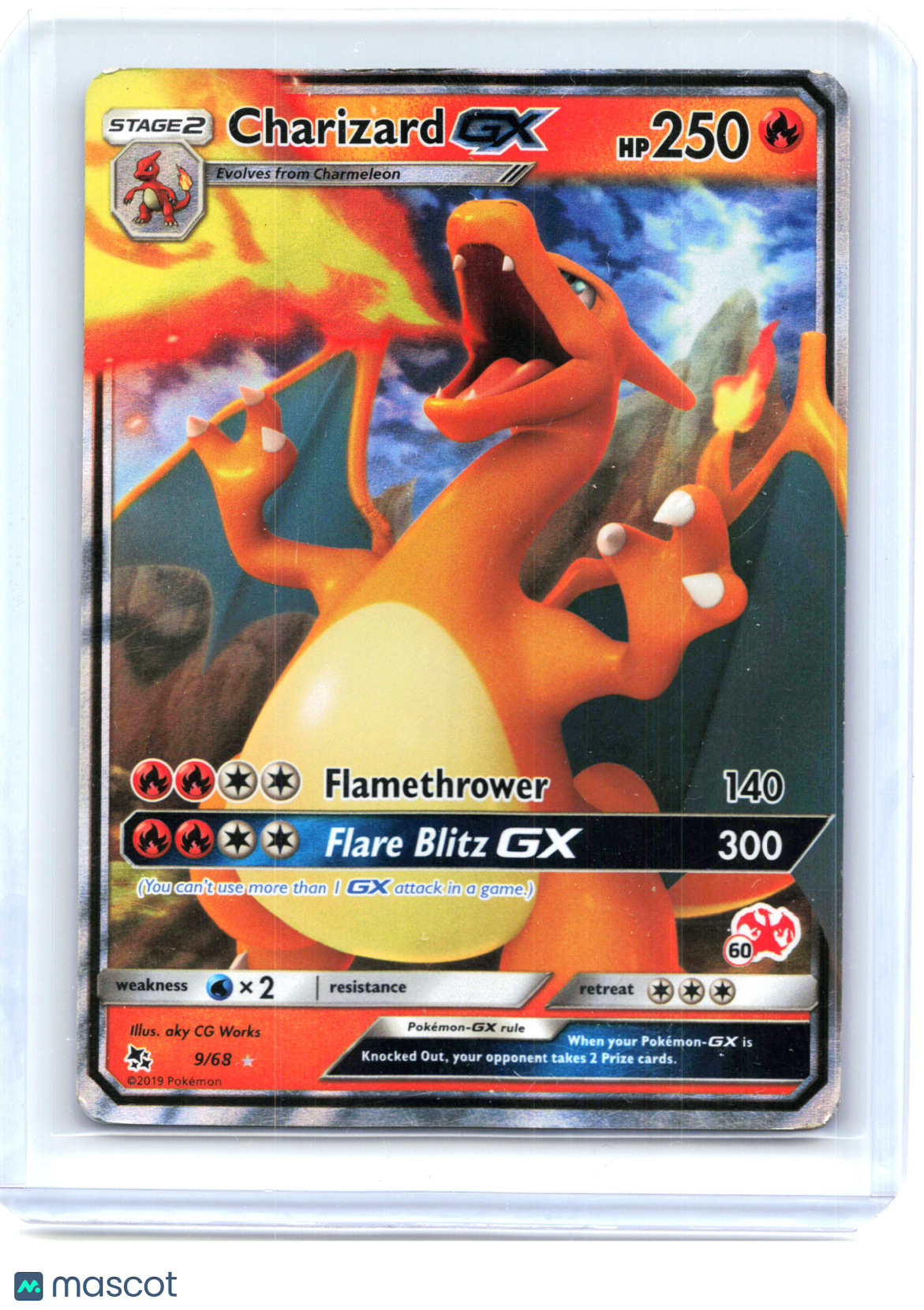 2019 Charizard GX #009/068 Battle Academy—Promo Holo (Charizard Stamped) [HP]