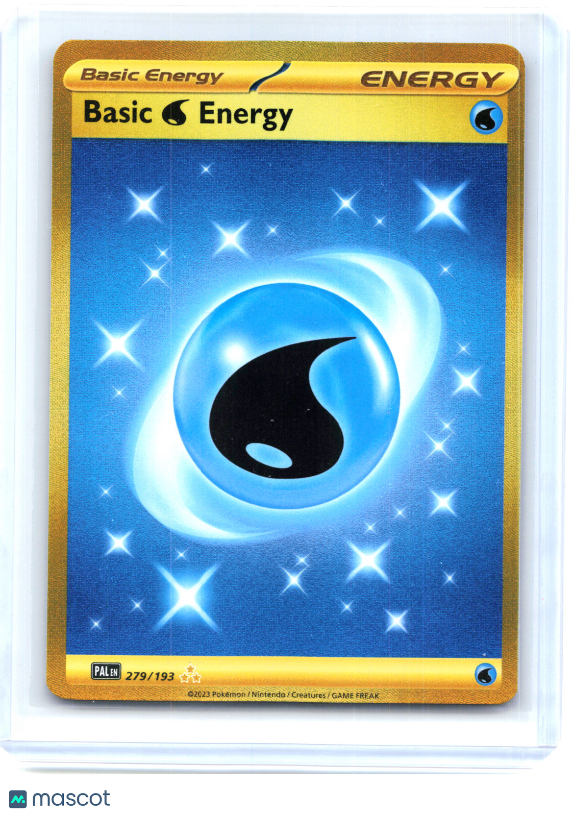 2023 Pokemon—Basic Water Energy #279/193 Paldea Evolved—Hyper Rare Holo