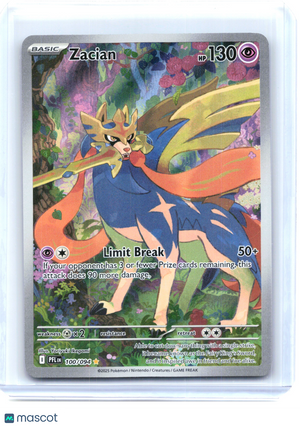 2025 Pokemon—Zacian #100/094 Phantasmal Flames—Illustration Rare Holo [LP]