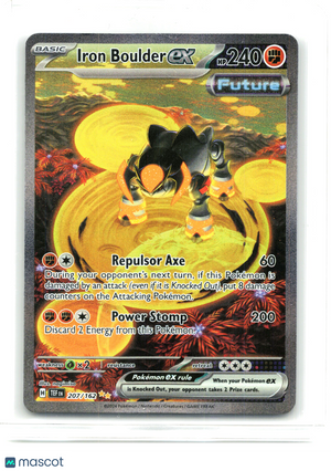 2024 Pokemon—Iron Boulder ex #207/162 Temporal Forces—Special Illustration Rare