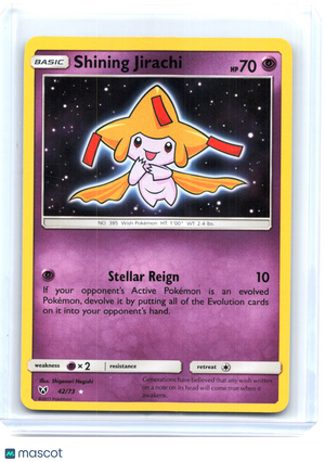 2017 Pokemon—Shining Jirachi #42/73 Shining Legends—Shiny Holo Rare Holo