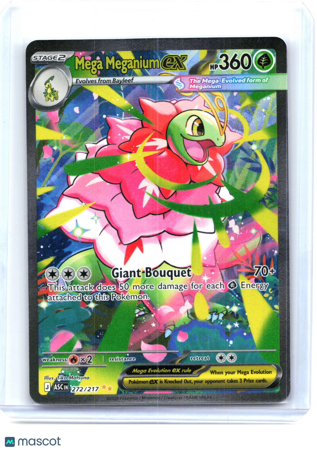 2026 Mega Meganium ex #272/217 Ascended Heroes—Special Illustration Rare Holo