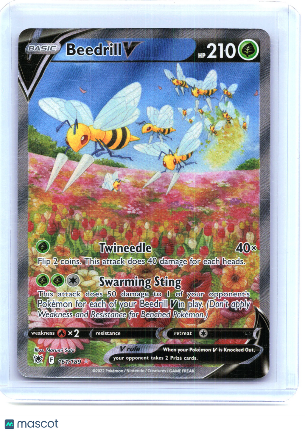 2022 Beedrill V #161/189 Astral Radiance—Ultra Rare Holo (Alternate Full Art)