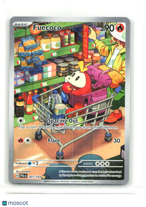 2023 Pokemon—Fuecoco #201/193 Paldea Evolved—Illustration Rare Holo