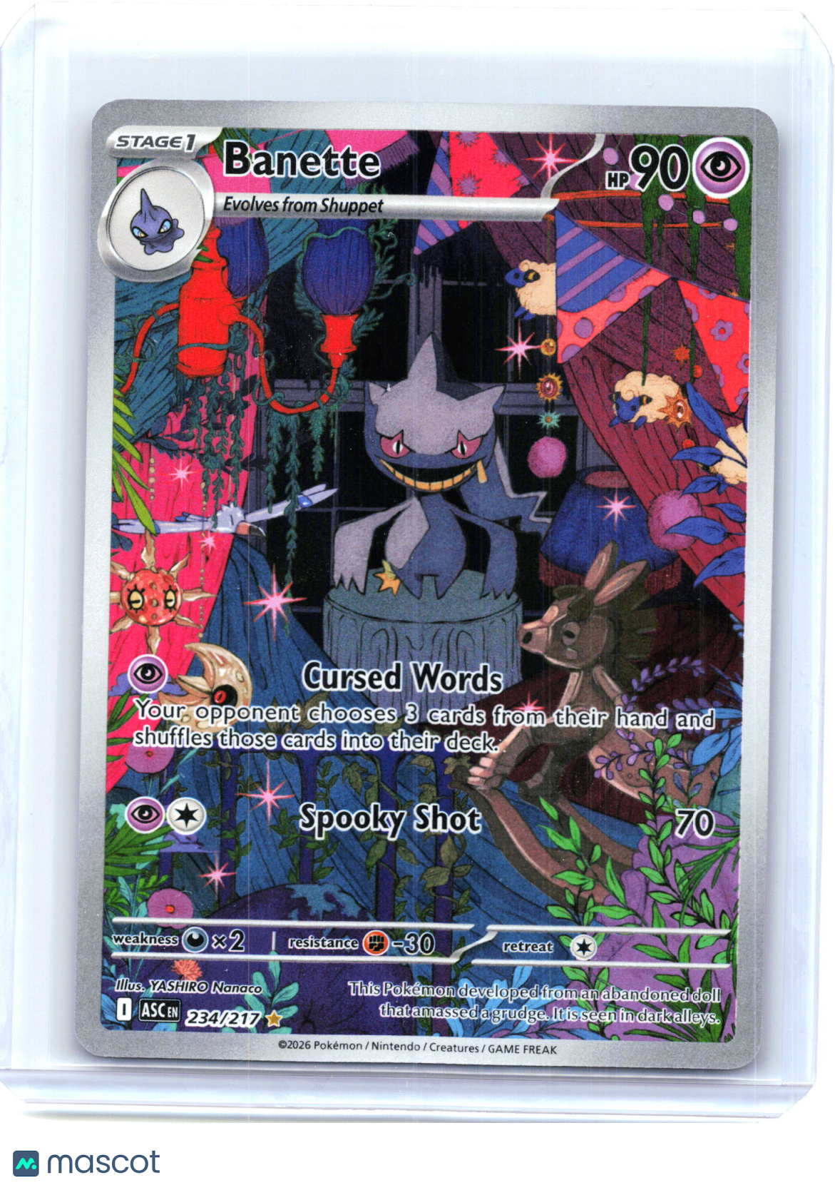 2026 Pokemon—Banette #234/217 Ascended Heroes—Illustration Rare Holo