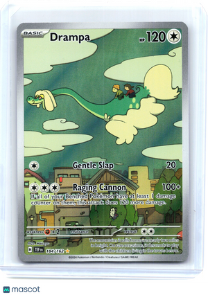 2024 Pokemon—Drampa #184/162 Temporal Forces—Illustration Rare Holo