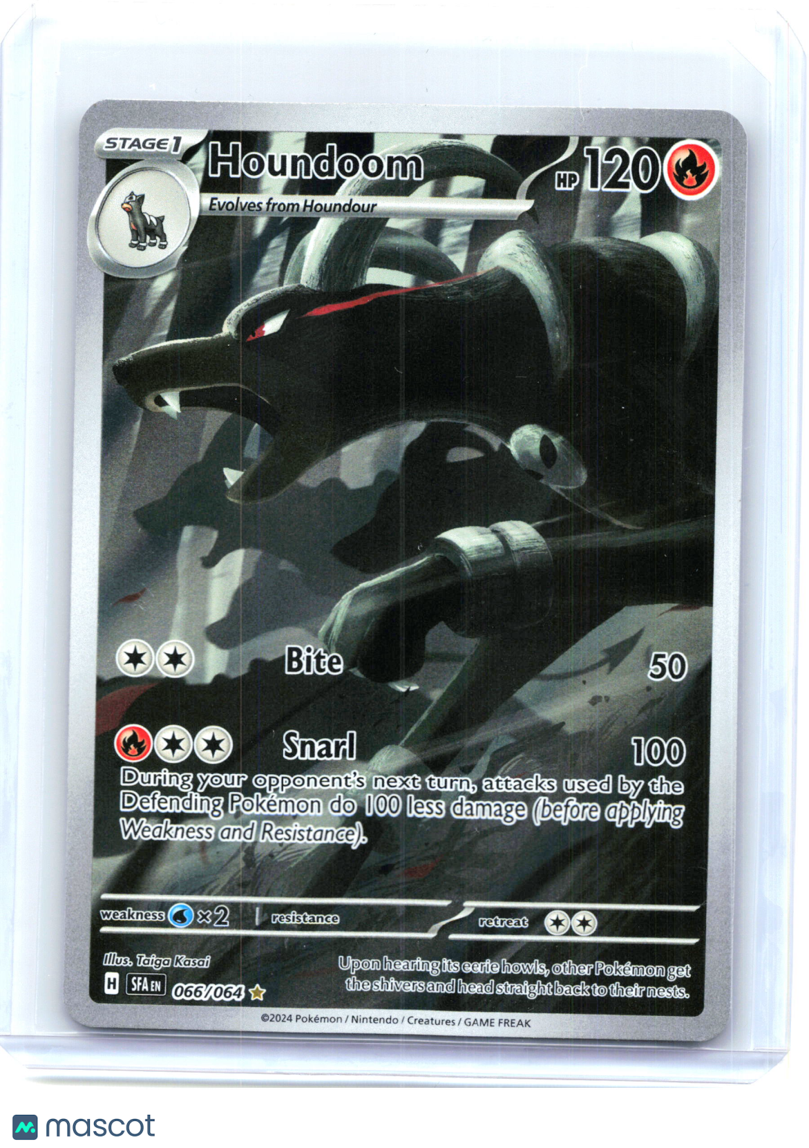 2024 Pokemon—Houndoom #066/064 Shrouded Fable—Illustration Rare Holo