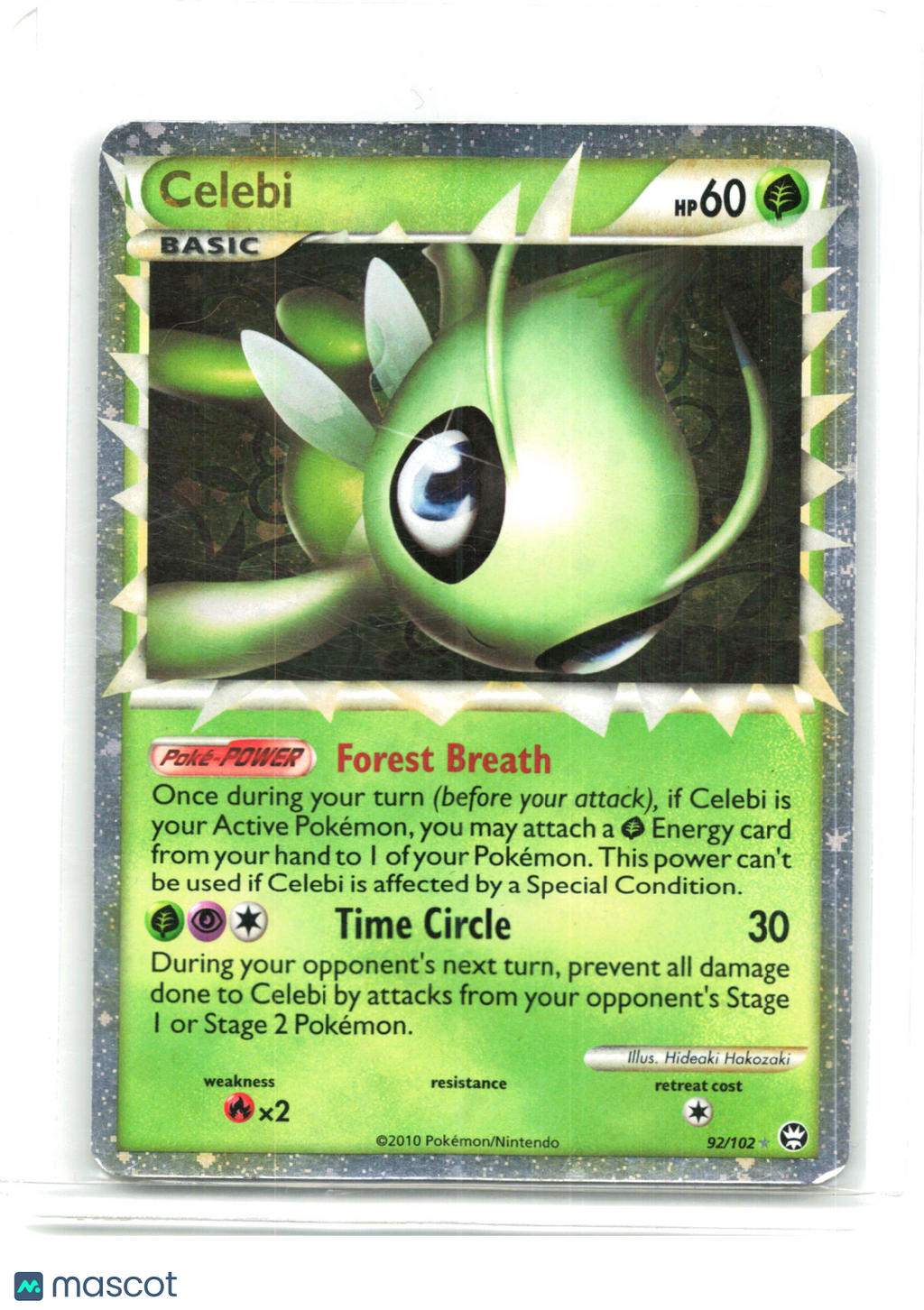 2010 Pokemon—Celebi #92/102 Triumphant—Ultra Rare Holo [Moderately Played]