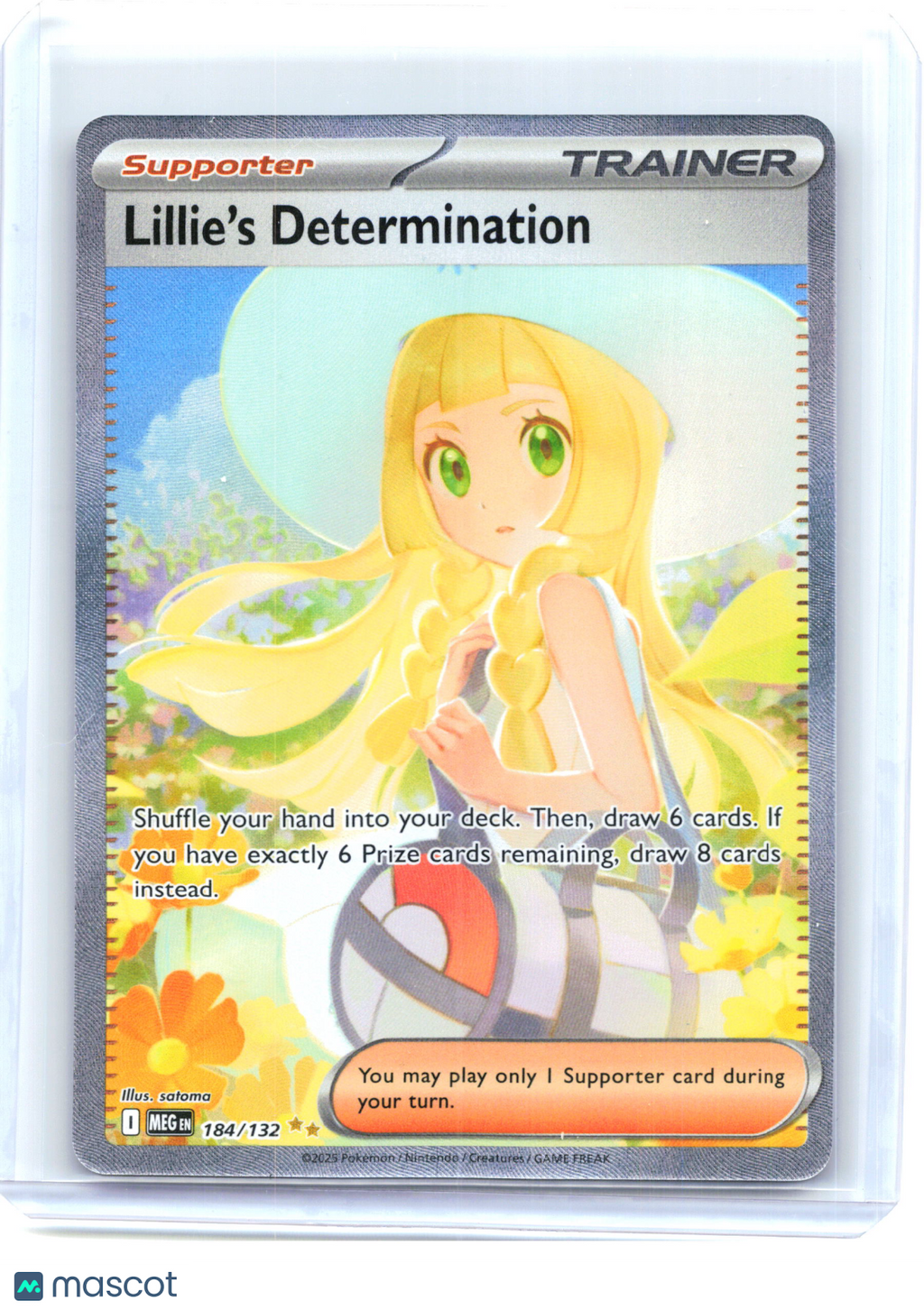 2025 Lillie's Determination #184/132 Mega Evolution—Special Illustration Rare