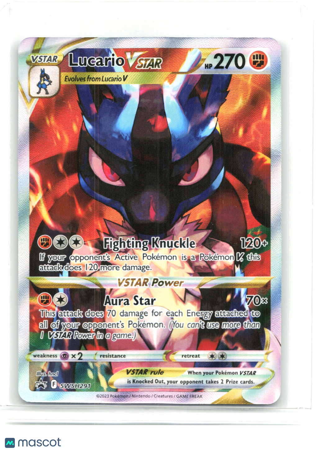 2023 Lucario VSTAR #SWSH291 Sword & Shield Promo Cards—Black Star Promo Holo