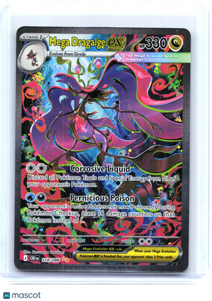 2026 Mega Dragalge EX #118/086 Chaos Rising—Special Illustration Rare Etched