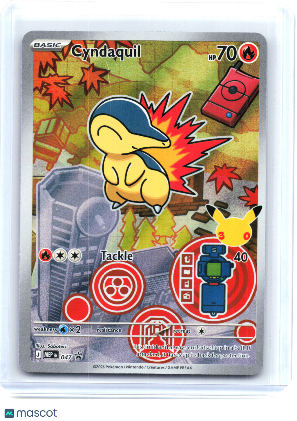 2026 Pokemon—Cyndaquil #047 Mega Evolution Promo—Black Star Promo Holo