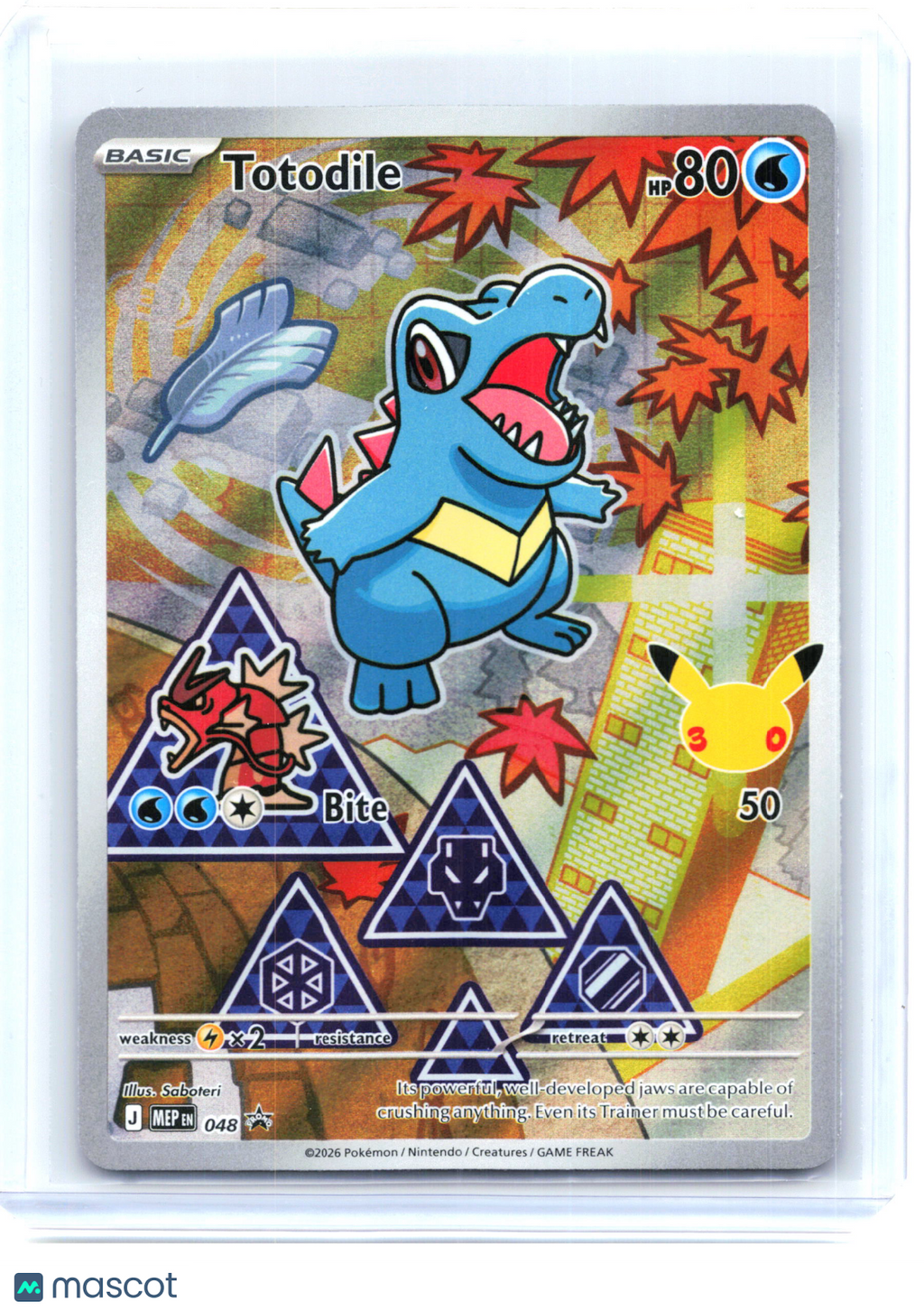 2026 Pokemon—Totodile #048 Mega Evolution Promo—Black Star Promo Holo