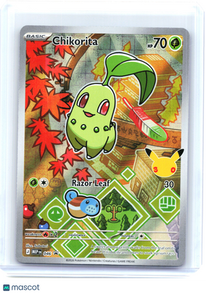 2025 Pokemon—Chikorita #046 Mega Evolution Promo—Black Star Promo Holo