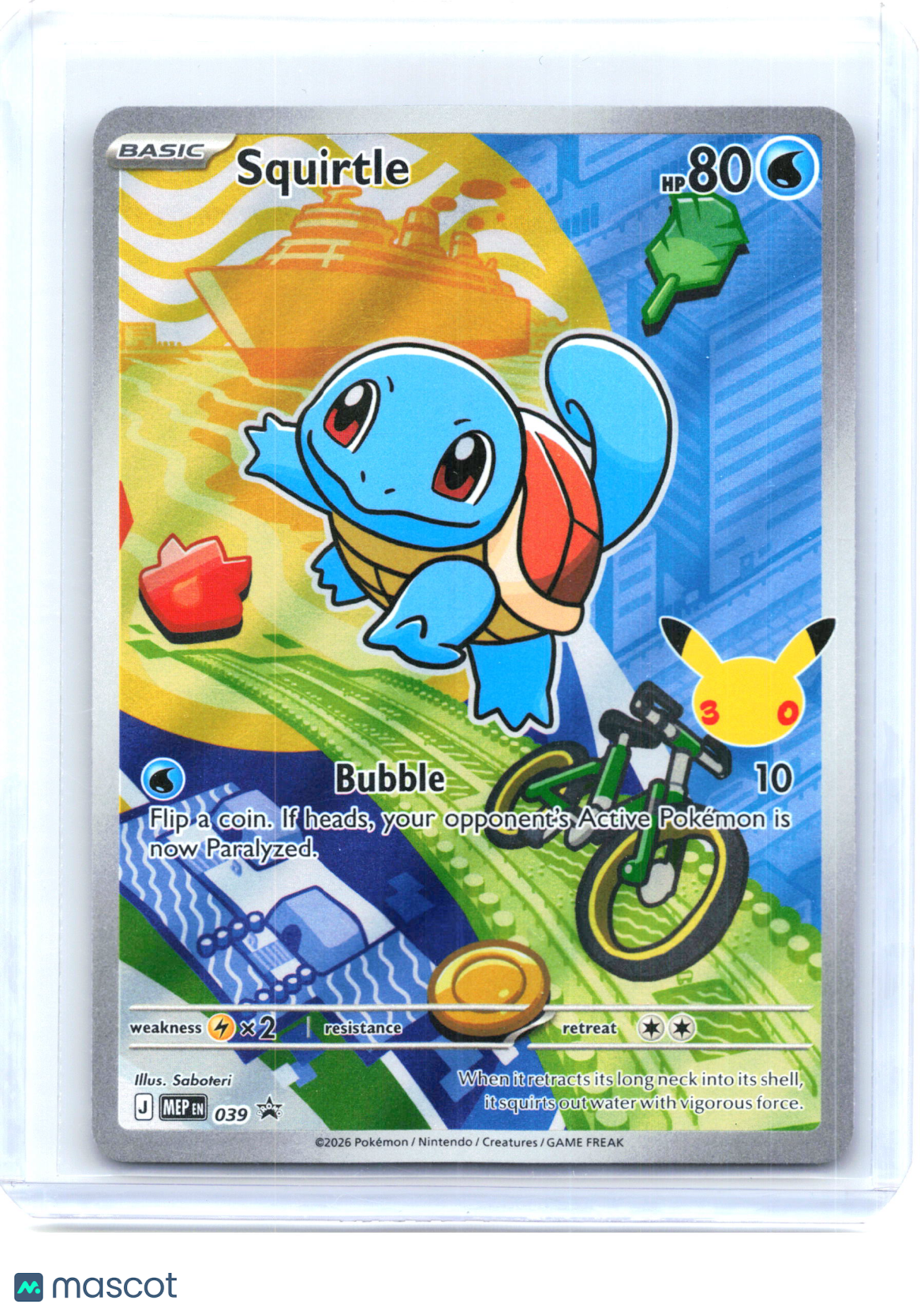 2026 Pokemon—Squirtle #039 Mega Evolution Promo—Black Star Promo Holo