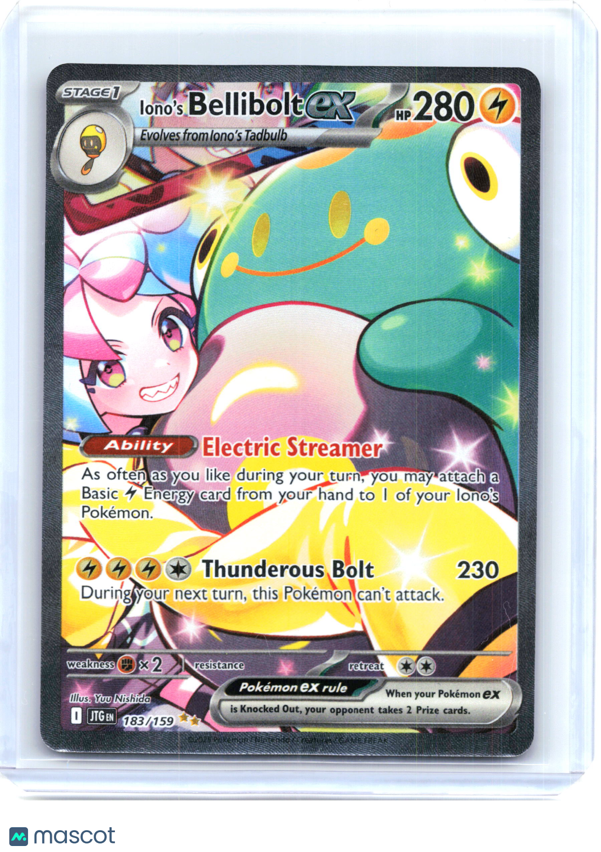 2025 Iono's Bellibolt ex 183/159 Journey Together—Special Illustration Rare Holo