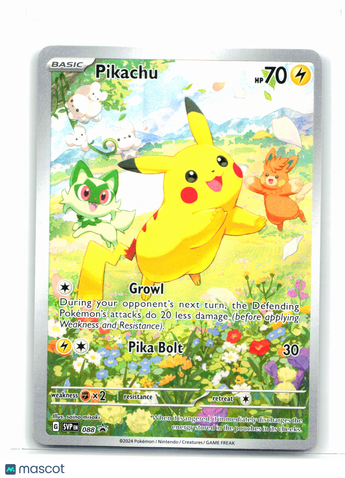 2024 Pokemon—Pikachu #088 Scarlet & Violet Promo—Black Star Promo Holo