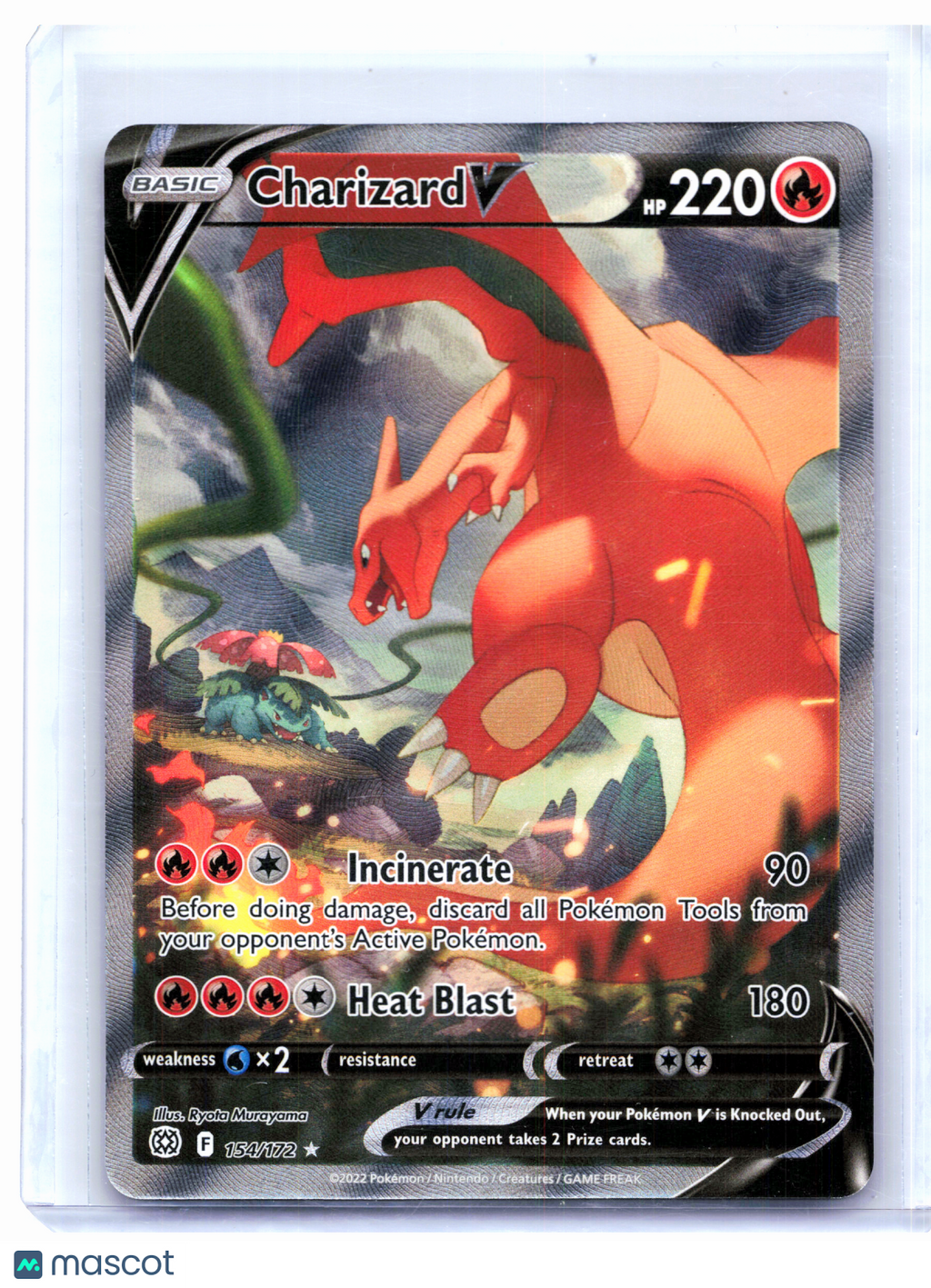 2022 Pokemon—Charizard V (Alternate Full Art) #154/172 Brilliant Stars—UR Holo