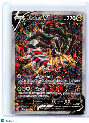 2022 Pokemon—Giratina V (Alternate Full Art) #186 Lost Origin—Ultra Rare Holo