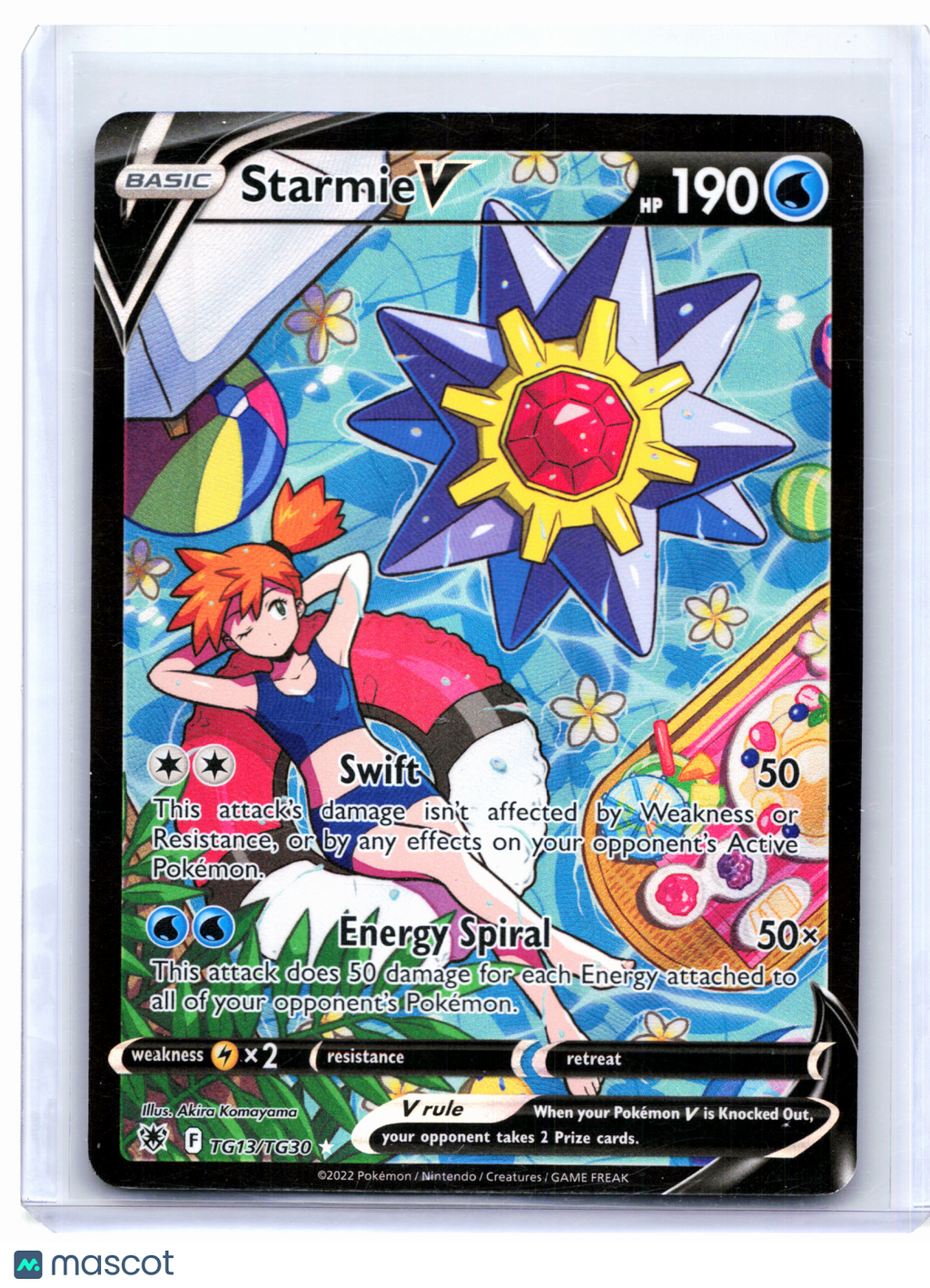 2022 Pokemon—Starmie V #TG13/TG30 Astral Radiance Trainer Gallery—UR Holo