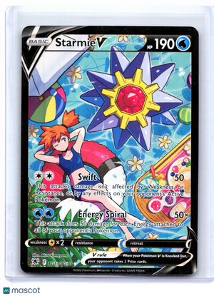 2022 Pokemon—Starmie V #TG13/TG30 Astral Radiance Trainer Gallery—UR Holo