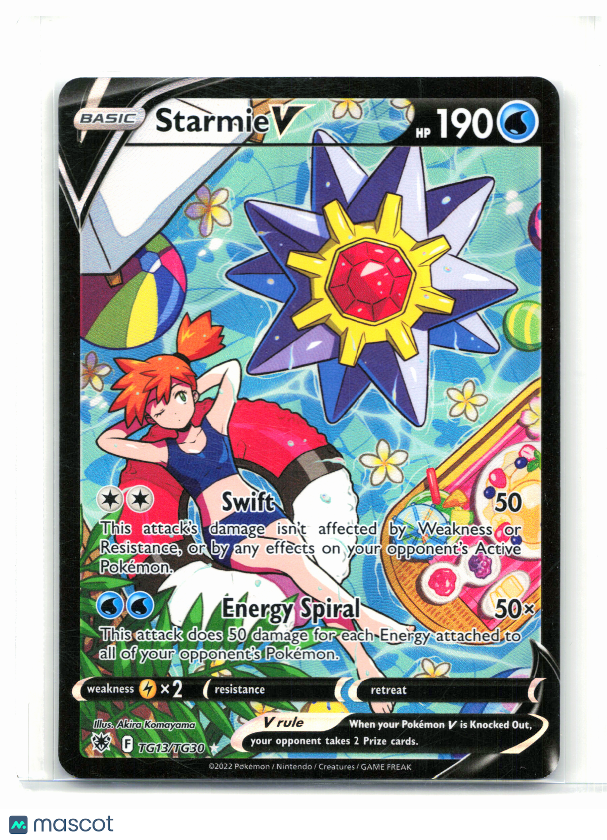 2022 Pokemon—Starmie V #TG13/TG30 Astral Radiance Trainer Gallery—UR Holo