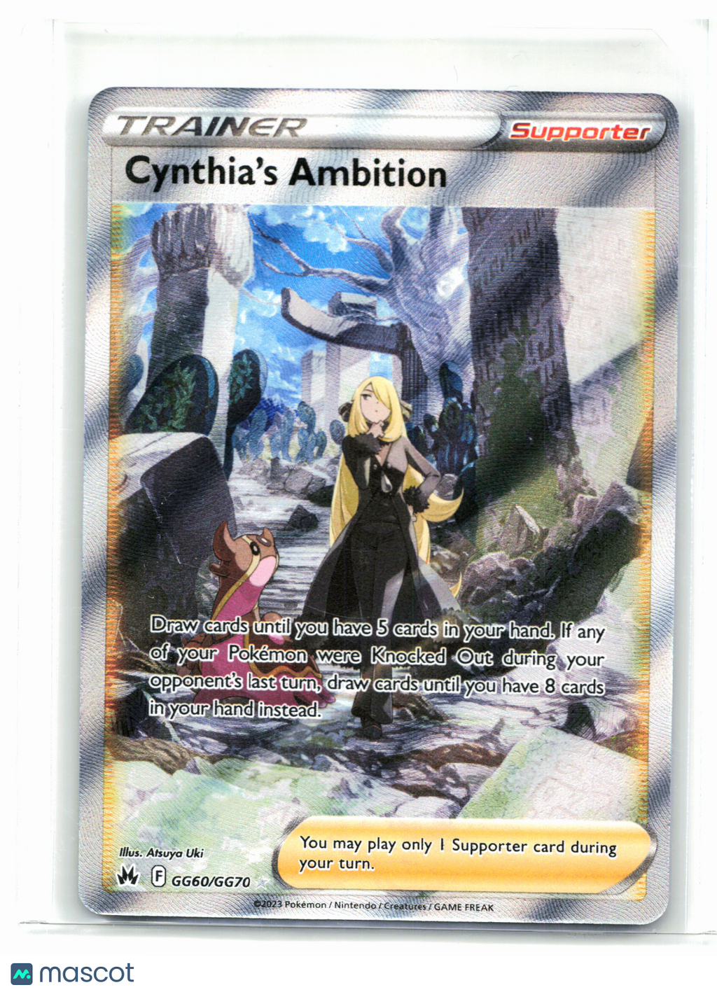 2023 Pokemon—Cynthia's Ambition #GG60/GG70 Crown Zenith: Galarian Gallery—UR