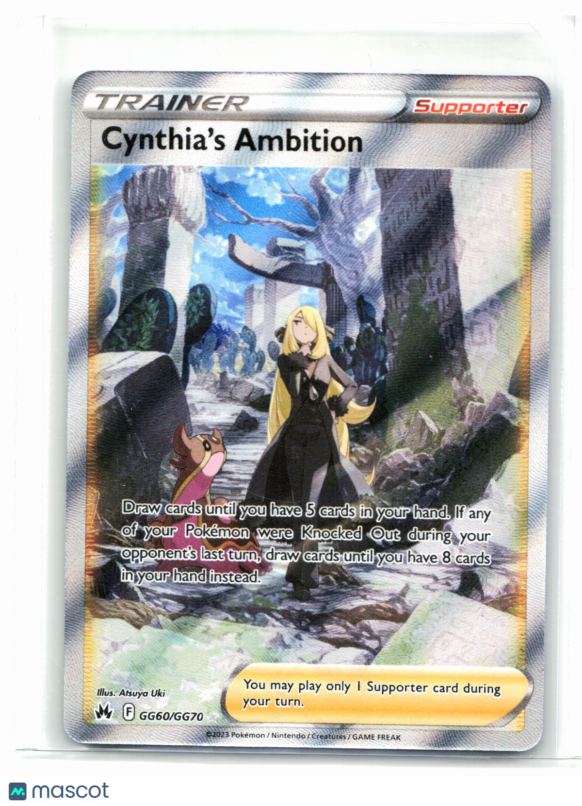 2023 Pokemon—Cynthia's Ambition #GG60/GG70 Crown Zenith: Galarian Gallery—UR