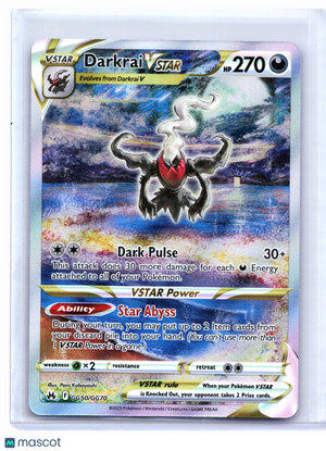 2023 Pokemon—Darkrai VSTAR #GG50/GG70 Crown Zenith: Galarian Gallery—UR Holo