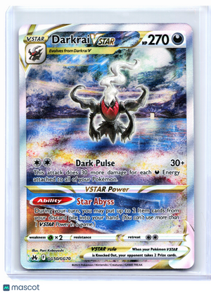 2023 Pokemon—Darkrai VSTAR #GG50/GG70 Crown Zenith: Galarian Gallery—UR Holo