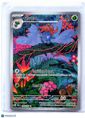 2023 Pokemon—Gloom #198/197 Obsidian Flames—Illustration Rare Holo