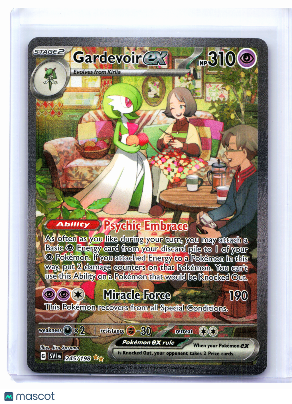 2023 Pokemon—Gardevoir ex #245/198 Scarlet & Violet Base Set—SIR Holo