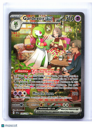 2023 Pokemon—Gardevoir ex #245/198 Scarlet & Violet Base Set—SIR Holo