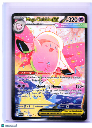 2026 Pokemon—Mega Clefable ex #119/088 Perfect Order—Special Illustration Rare