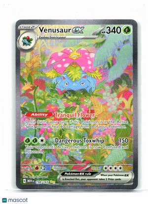 2023 Pokemon—Venusaur ex #198/165 Scarlet & Violet 151—Special Illustration Rare