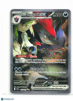 2025 Pokemon—N's Zoroark ex #185/159 Journey Together—Special Illustration Rare