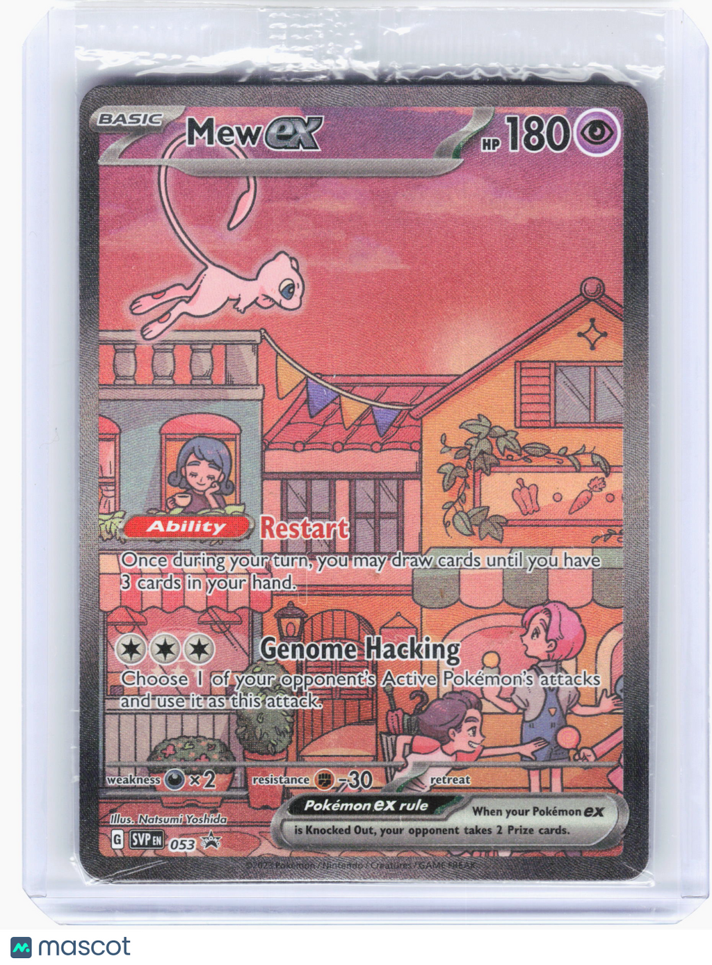 2023 Pokemon—Mew ex #053 Scarlet & Violet—Black Star Promo Holo (Sealed)