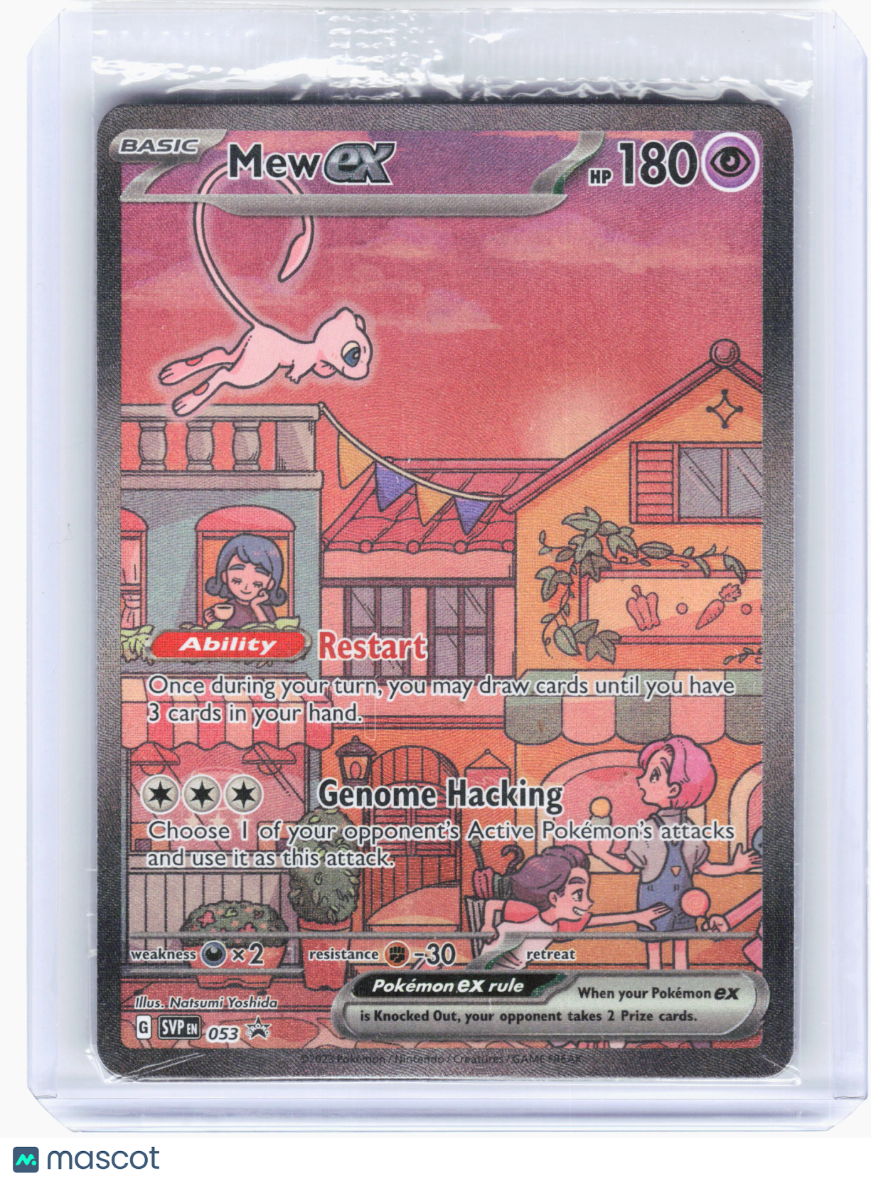 2023 Pokemon—Mew ex #053 Scarlet & Violet—Black Star Promo Holo (Sealed)