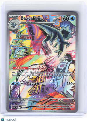 2023 Pokemon—Baxcalibur #210 Paldea Evolved—Illustration Rare Holo
