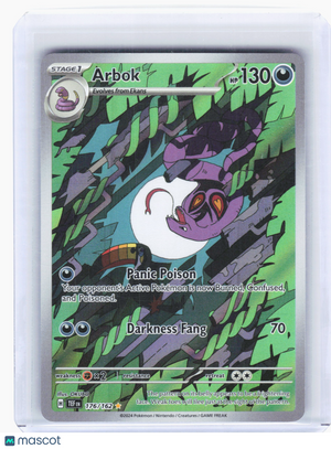 2024 Pokemon—Arbok #176 Temporal Forces—Illustration Rare Holo