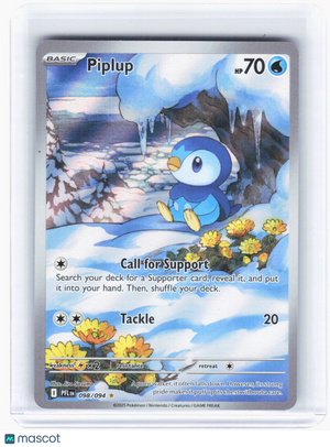 2025 Pokemon—Piplup #98 Phantasmal Flames—Illustration Rare Holo