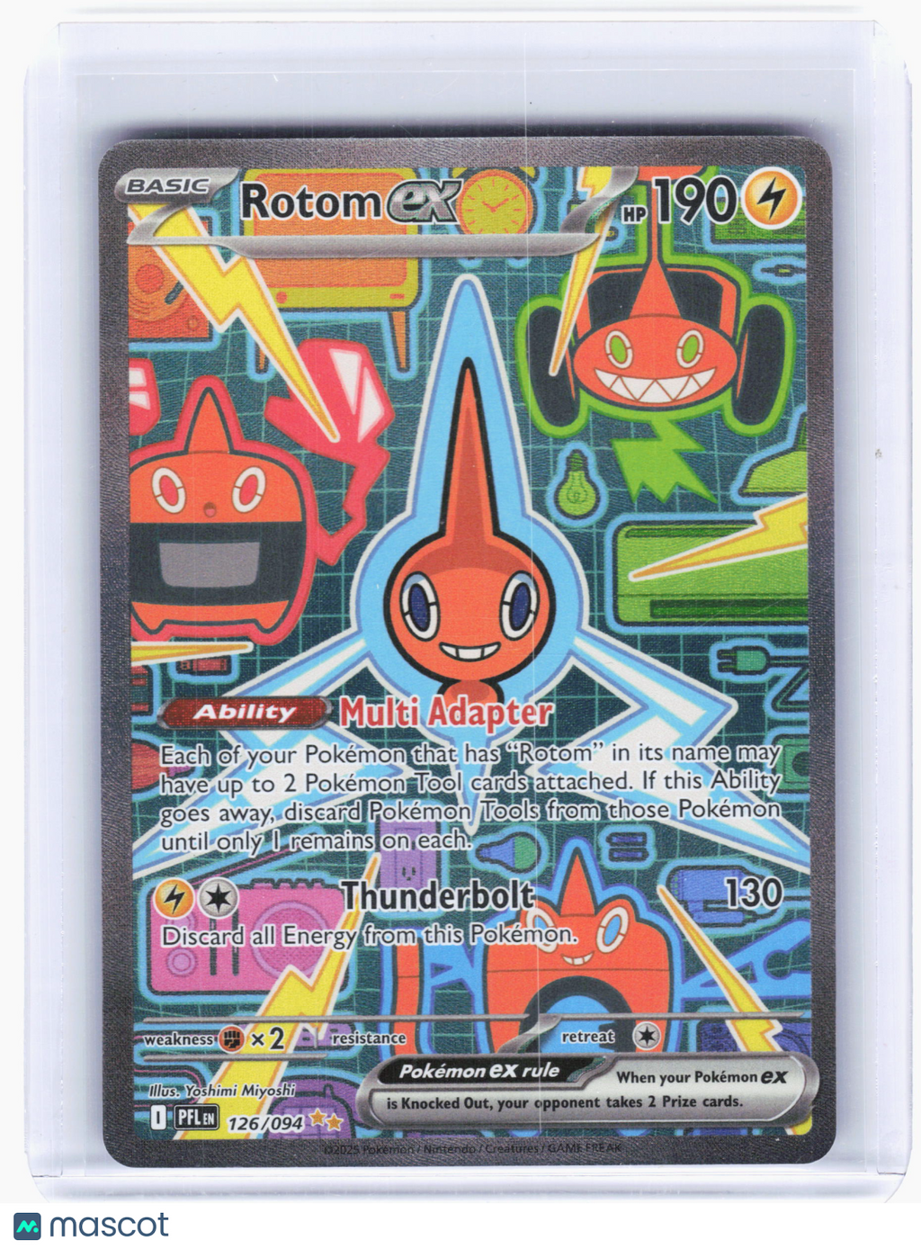 2025 Pokemon—Rotom ex #126 Phantasmal Flames—Special Illustration Rare Holo