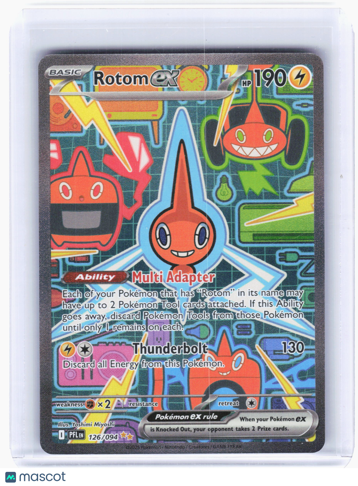 2025 Pokemon—Rotom ex #126 Phantasmal Flames—Special Illustration Rare Holo