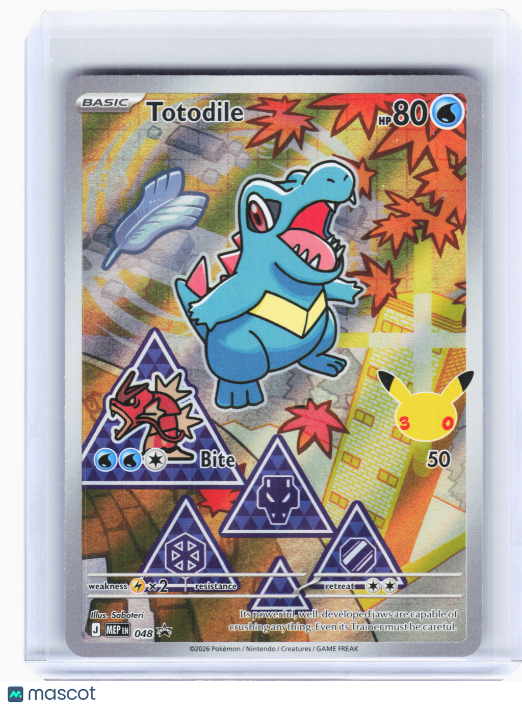 2026 Pokemon—Totodile #048 Mega Evolution Promo—Black Star Promo Holo